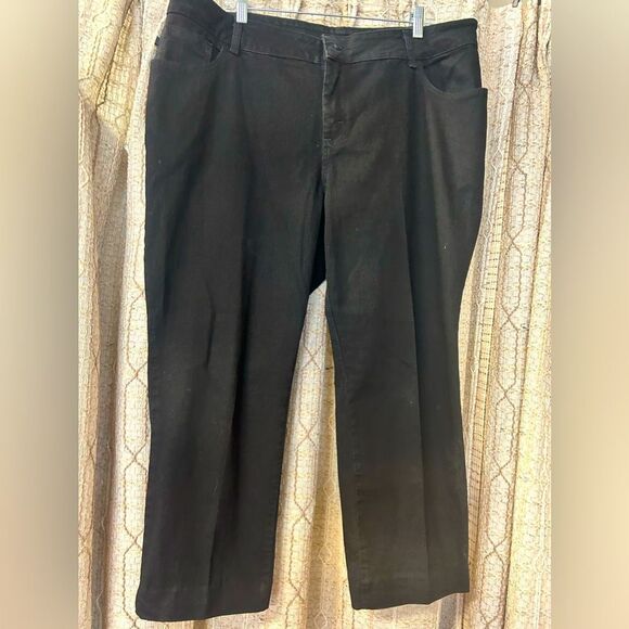 Lee relaxed fit Ladies 20w black pants - Picture 1 of 6